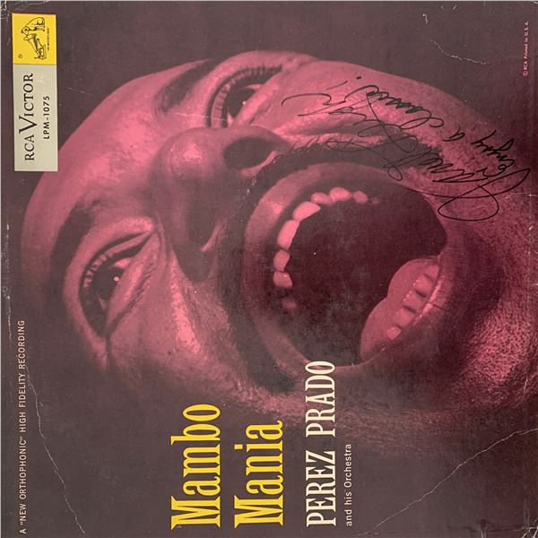 Janet Leigh signed Mambo Mania album cover