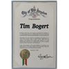 Image 1 : Vanilla Fudge founder Tim Bogert Rockwalk induction certificate