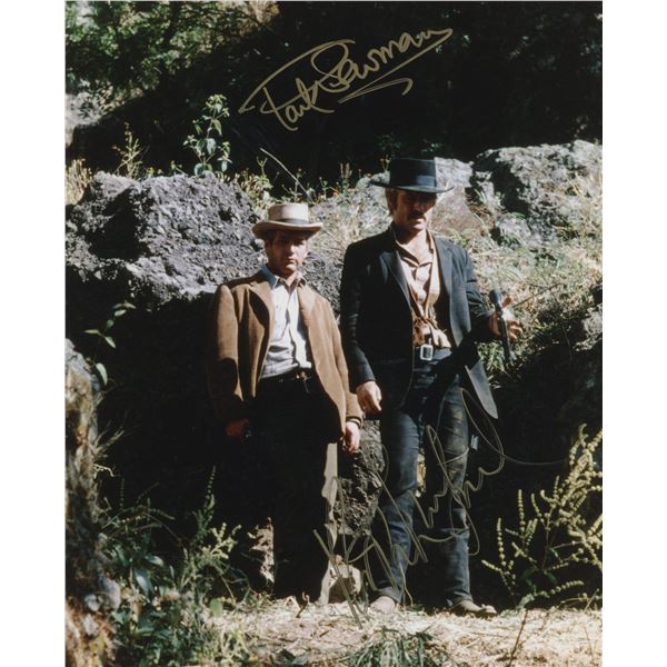 Paul Newman and Robert Redford signed "Butch Cassidy and the Sundance Kid" signed movie photo. GFA A