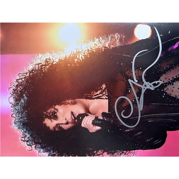 Cher signed photo