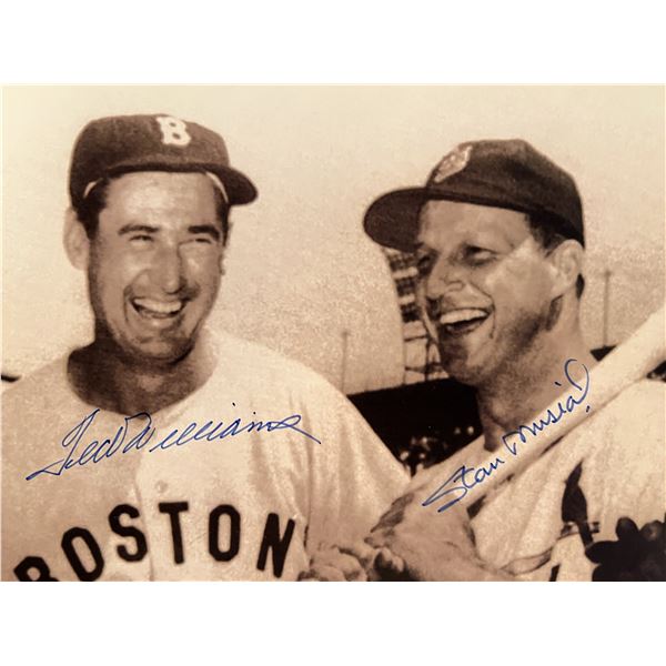 Ted Williams / Stan Musial signed photo