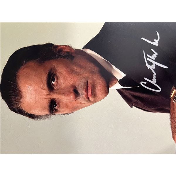 Dracula Christopher Lee signed photo