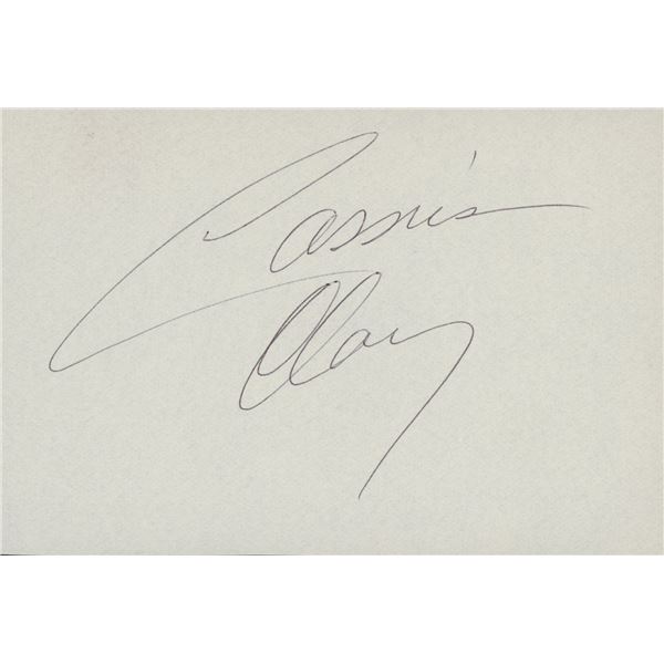 Cassius Clay signature cut
