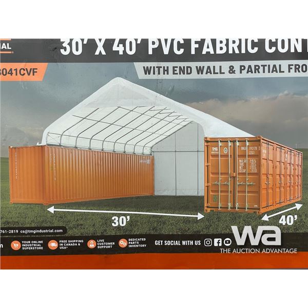 TMG 30 X 40 FT. PVC FABRIC CONTAINER SHELTER