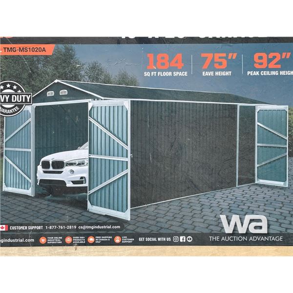 10 X 20 FT. TMG GARAGE METAL SHED