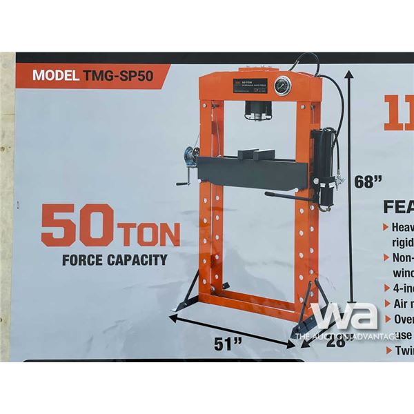 TMG 50 TON HYDRAULIC SHOP PRESS