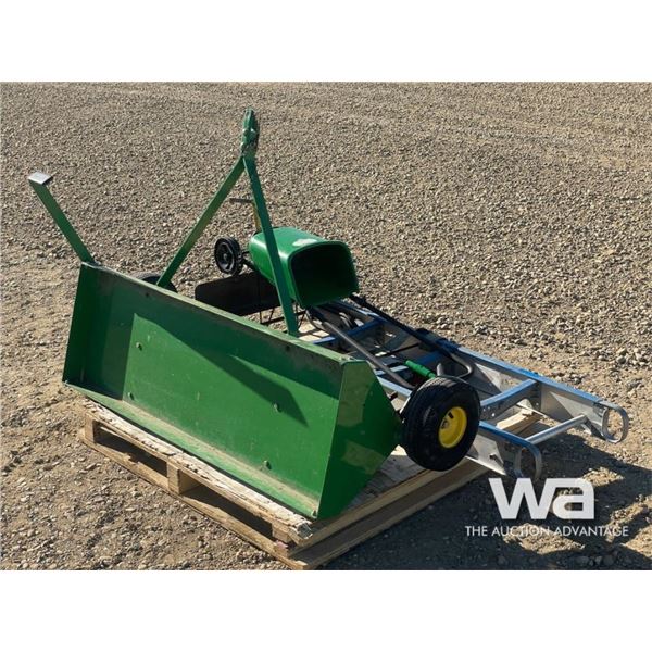 4 FT. JOHN DEERE LAWN AERATOR W/GRASS SEEDER