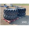 Image 4 : (4) 18.4-26 B.F.GOODRICH SILVERTOWN TIRES & RIMS