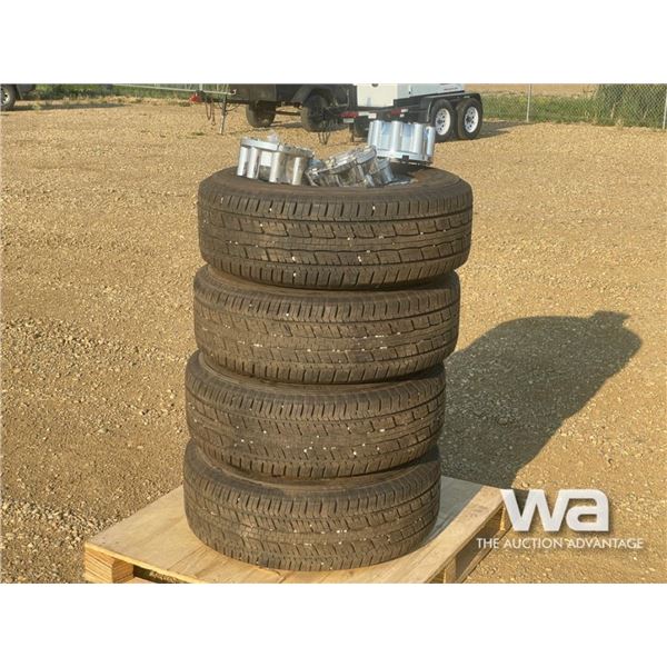(4) LT275/65R18 GRABBER TIRES ON RIMS