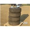 Image 1 : (4) LT275/65R18 GRABBER TIRES ON RIMS