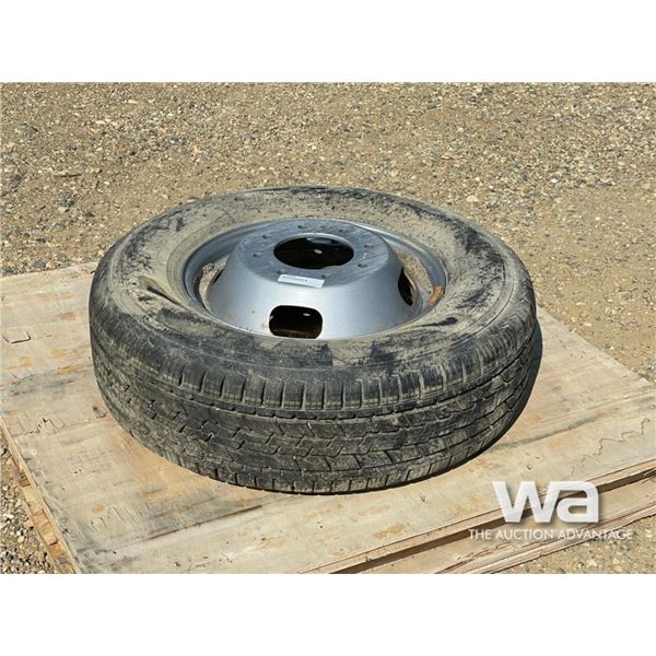 (1) LT245/75R17 GRABBER TIRE & RIM