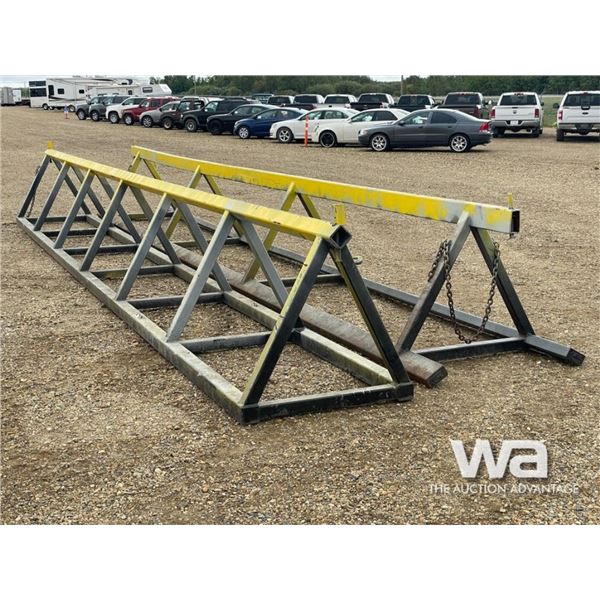 (2) 30 FT. METAL PIPE RACKS