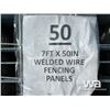 Image 5 : (50) WELDED WIRE FENCE PANELS