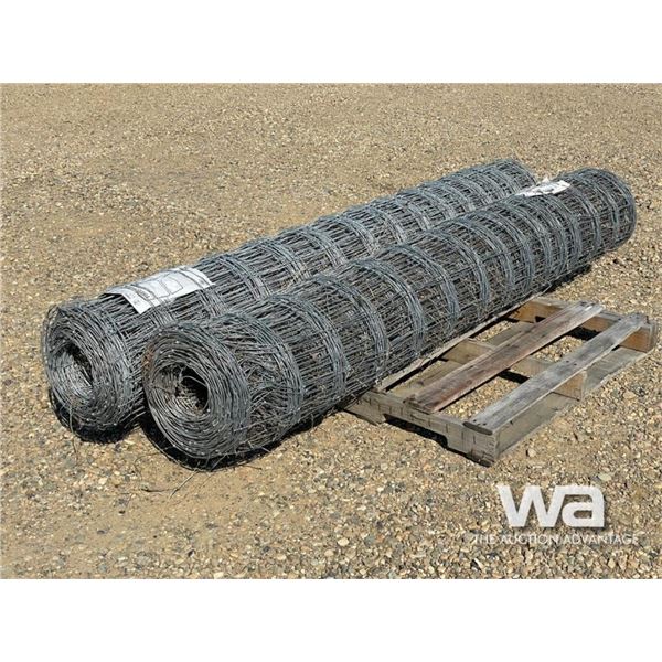 (2) 7 FT. X 340 FT. ROLLS OF GAME FENCE