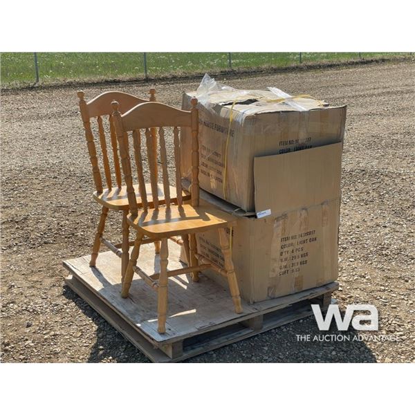 (10) WOODEN KITCHEN CHAIRS