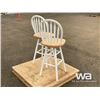 Image 3 : (2) WOODEN HIGH TOP CHAIRS