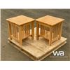 Image 1 : (2) WOODEN NIGHTSTAND TABLES