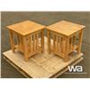 Image 3 : (2) WOODEN NIGHTSTAND TABLES