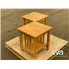 Image 4 : (2) WOODEN NIGHTSTAND TABLES