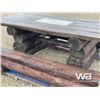 Image 9 : ROUGH SAWN LOG PICNIC TABLE