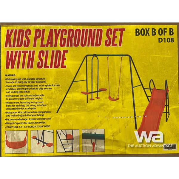 KIDS PLAYGROUND SET W/ SLIDE