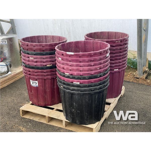 (30) PLASTIC TUBS