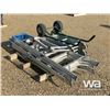 Image 1 : (3) ALUMINUM LADDERS, (2) ROLLER STANDS & DOLLY