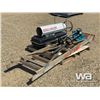 Image 2 : WOODEN STEP LADDER, (2) WEED WACKERS