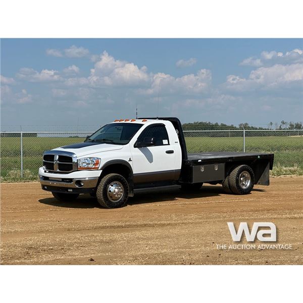 2007 DODGE RAM 3500 SLT FLATBED TRUCK