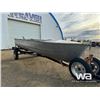 Image 10 : 14 FT. ALUMINUM FISHING BOAT W/ KARMEN TRAILER