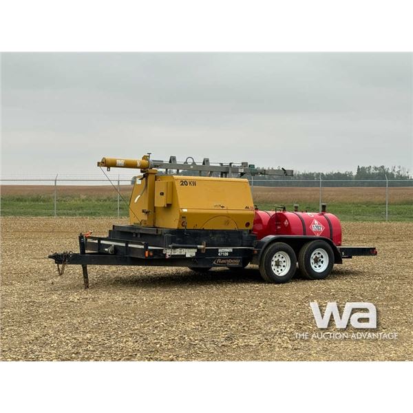 2012 TEREX 20 KW GENERATOR/LIGHT TOWER TRAILER