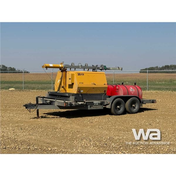 2012 TEREX AL5 20 KW GENERATOR/LIGHT TOWER TRAILER