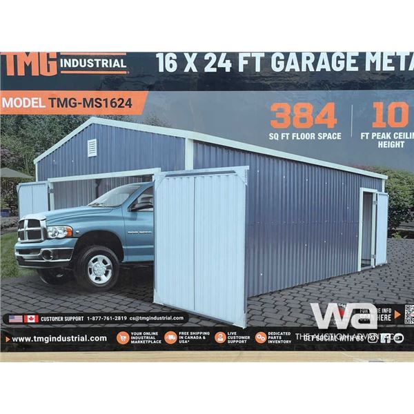 TMG 16 X 24 FT. METAL GARAGE