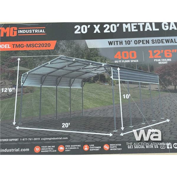 TMG 20 X 20 FT. METAL CARPORT
