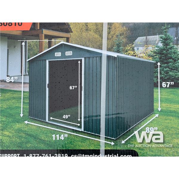 TMG 8 X 10 FT. GALVANIZED METAL SHED