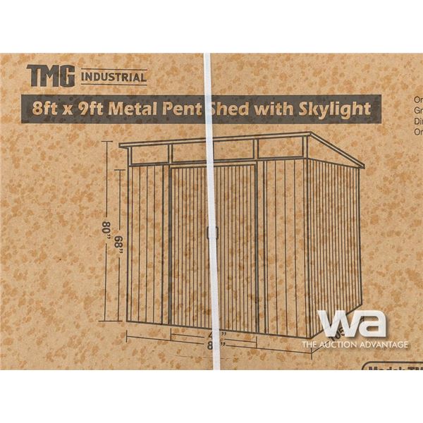 TMG 8 X 9 FT. GALVANIZED METAL PENT SHED