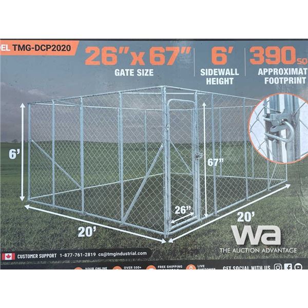TMG 20 X 20 FT. DOG KENNEL