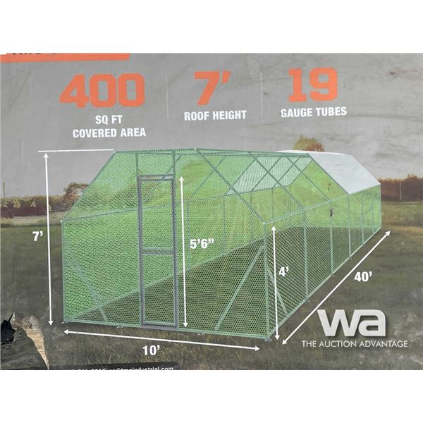 TMG 10 X 40 FT. CHICKEN SHELTER