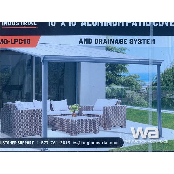 TMG 10 X 10 FT. ALUMINUM PATIO COVER