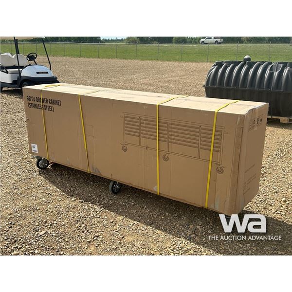 96 IN. 24 DRAWER STEEL WORKBENCH