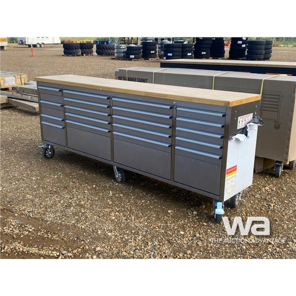 96 IN. 24 DRAWER STEEL WORKBENCH