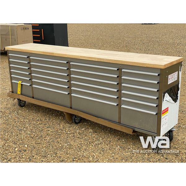 96 IN. 24 DRAWER STEEL WORKBENCH