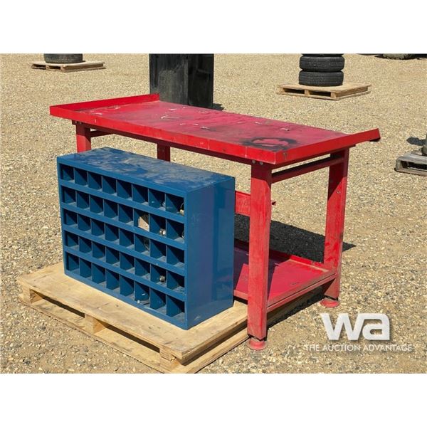 5 X 2.5 FT WORKBENCH WITH TOOL STORAGE SHELF