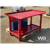 Image 4 : 5 X 2.5 FT WORKBENCH WITH TOOL STORAGE SHELF