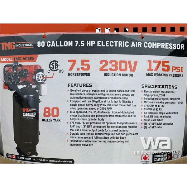 TMG 80 GALLON  AIR COMPRESSOR