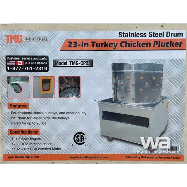 TMG 23 IN. CHICKEN PLUCKING MACHINE