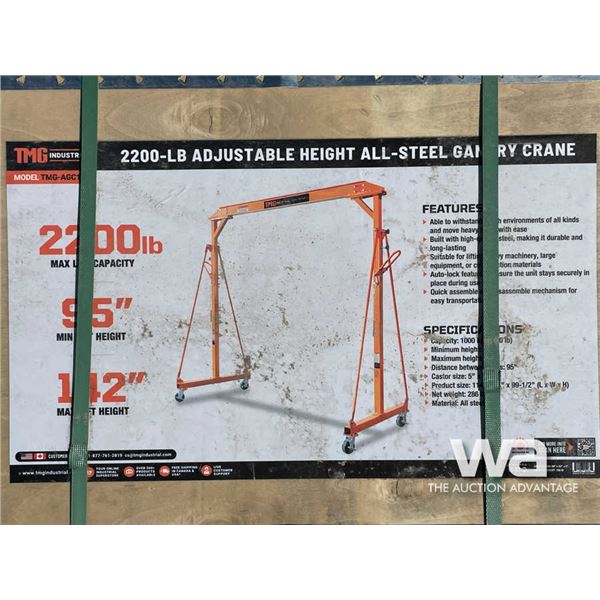 TMG 2200 LB. ALL STEEL GANTRY CRANE