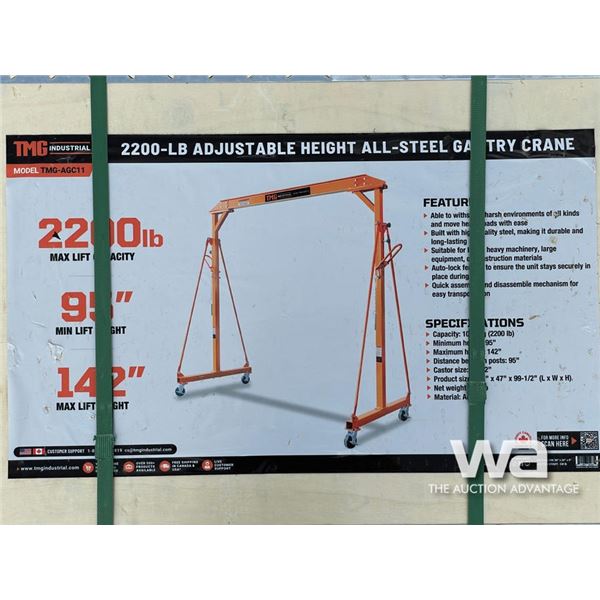 TMG 2200 LB. ALL STEEL GANTRY CRANE