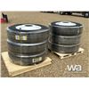 Image 2 : (6) ZWARTHZ 11R24.5 TRUCK TIRES & RIMS