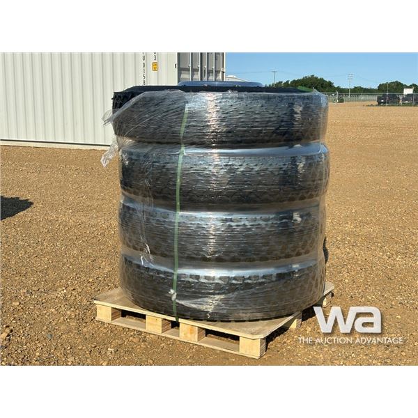 (4) KAPSEN 11R24.5 PR16 TRUCK TIRES & RIMS